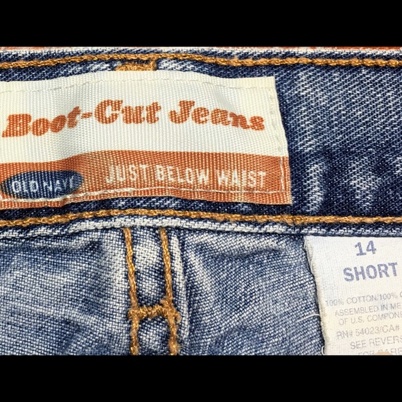 Old Navy Boot Cut Jeans (Distressed Look) Size 14 - Picture 2 of 4